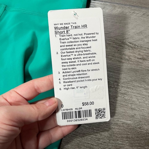 Lululemon Wunder Train High Rise Short 8" - Picture 2 of 6